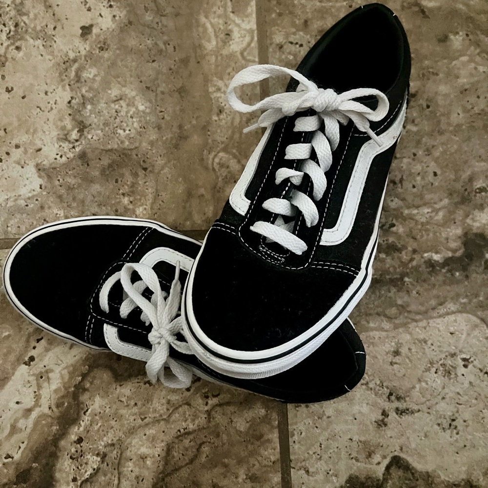 Vans Black and White Sneakers